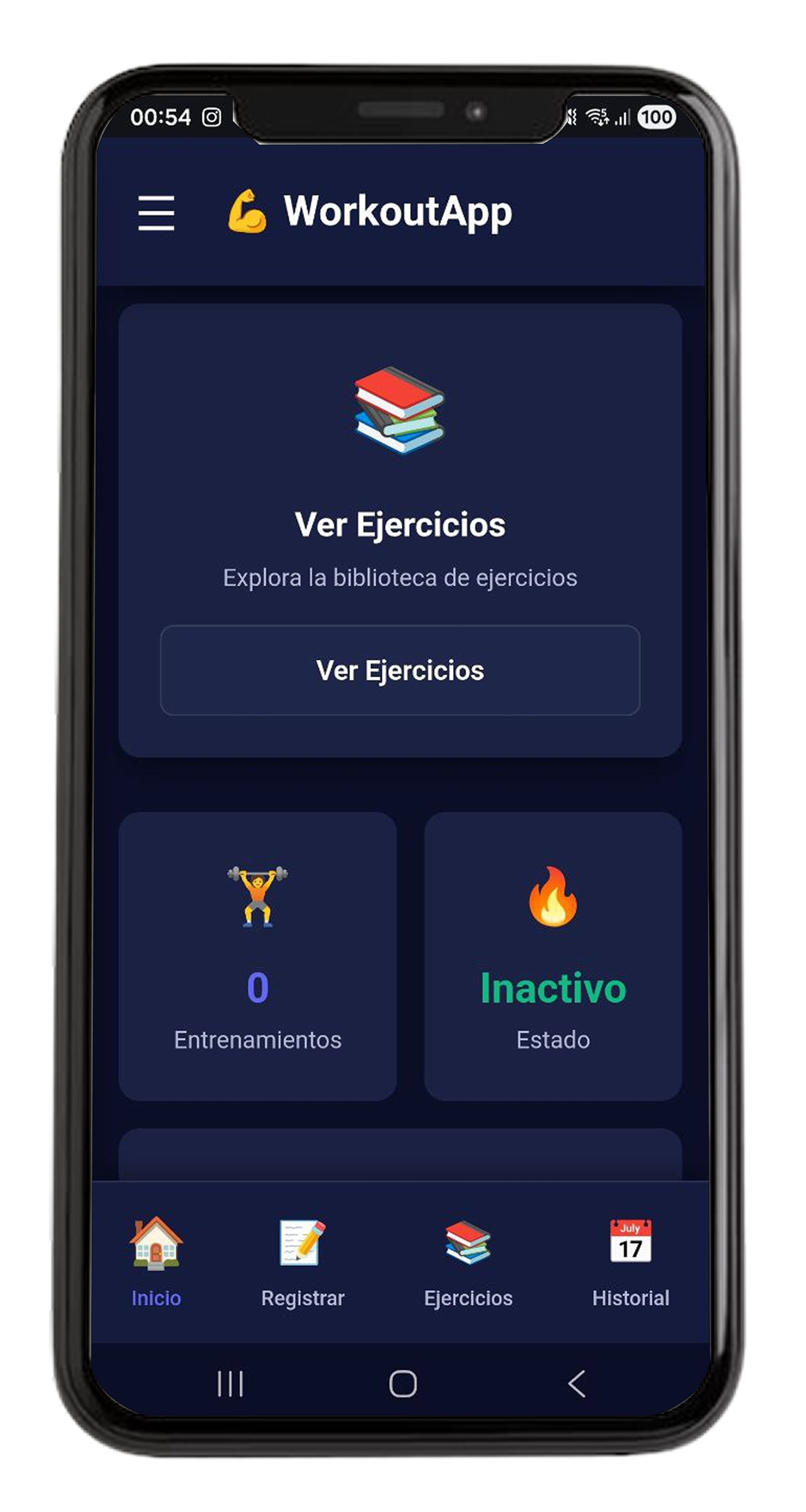 Listado de ejercicios